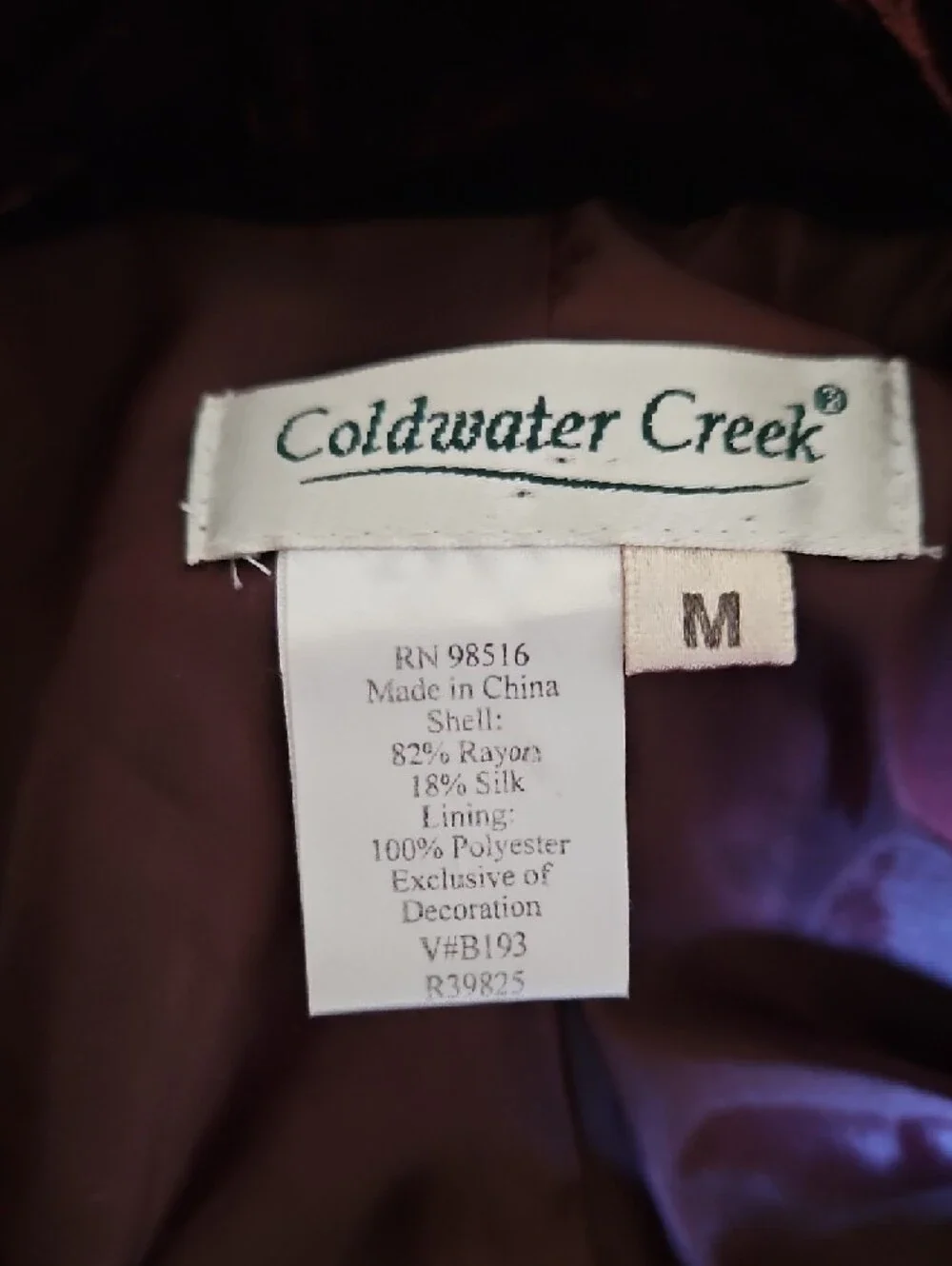 Coldwater Creek Velvet Jacket in Plum - Picture 6 of 6